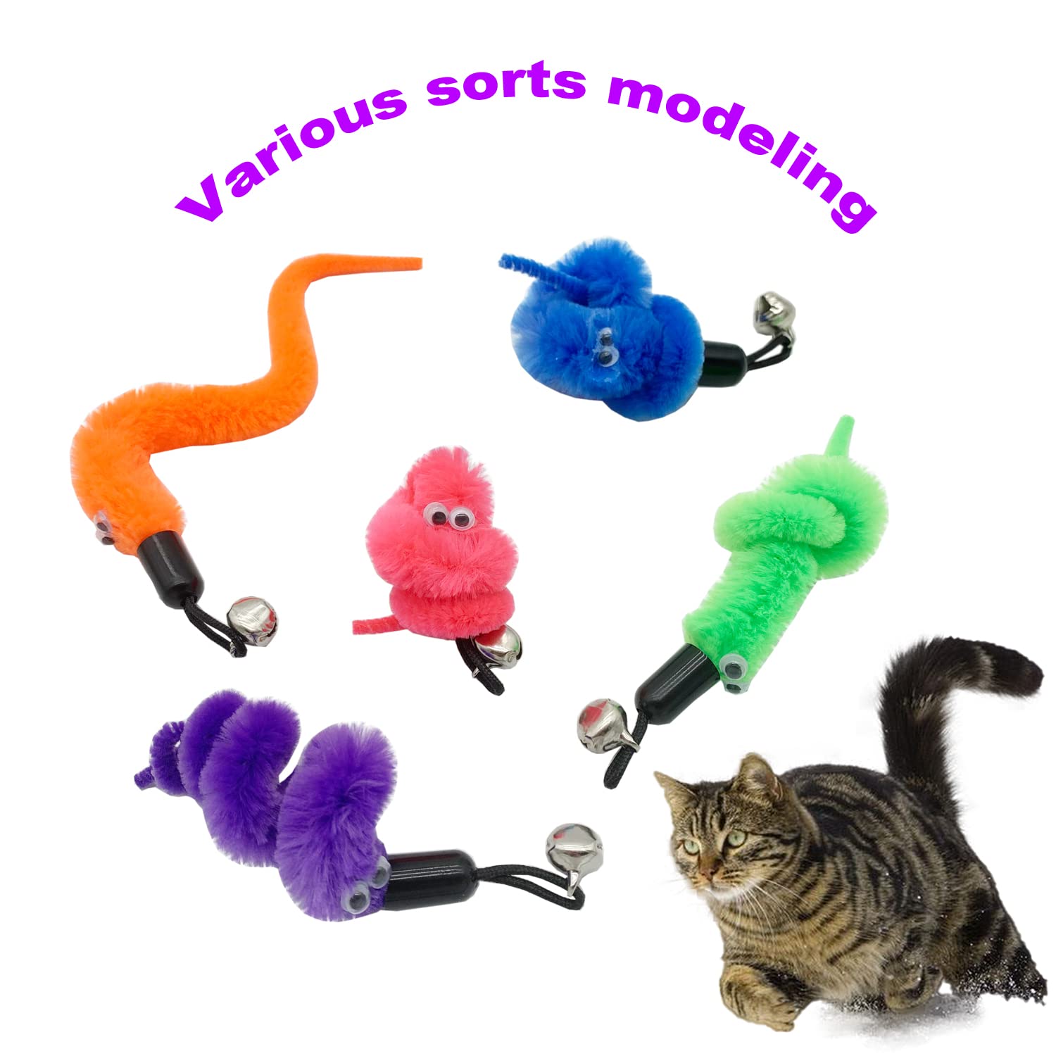 CATENESS Cat Worm Refills interactive-play image highlights bonding moments and exercise.