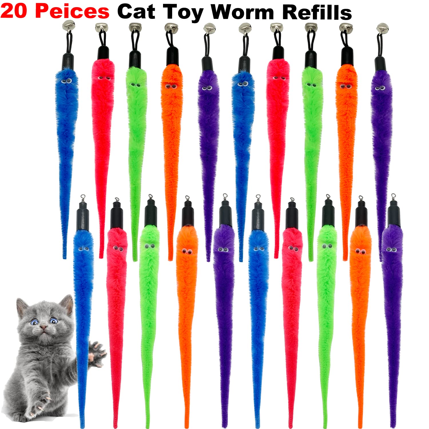 CATENESS Cat Worm Refills packaging clearly labeled for easy storage and reuse.