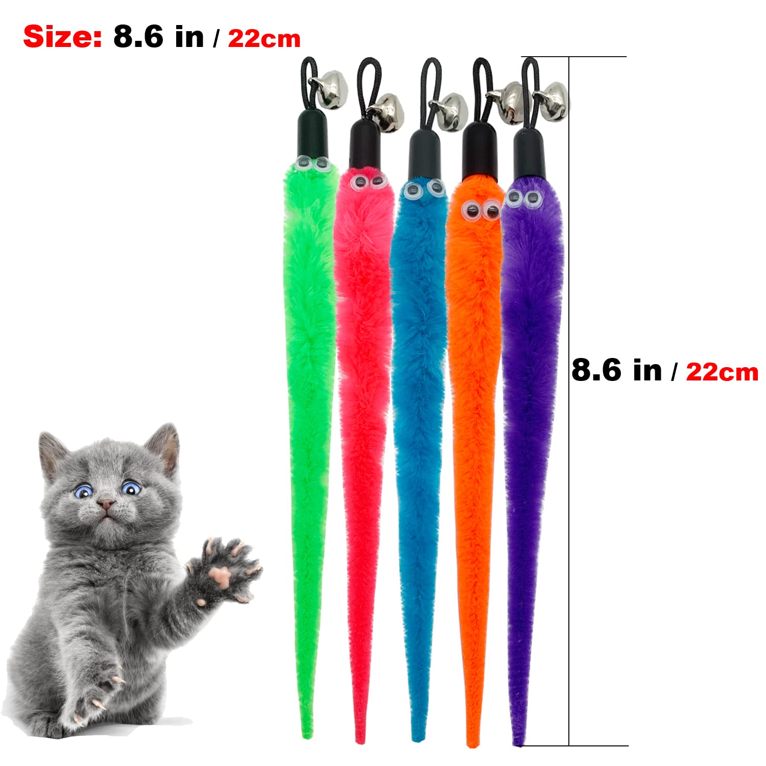 CATENESS interactive play scene with wand toy to promote bonding and exercise