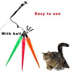CATENESS worm details highlight texture and bell for instinctual play and stimulation