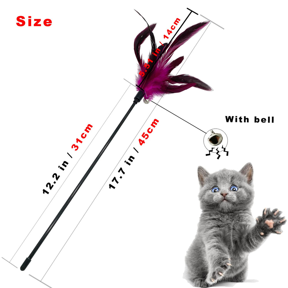 CATENESS Cat Wand Toy enables safe indoor pawing and bonding