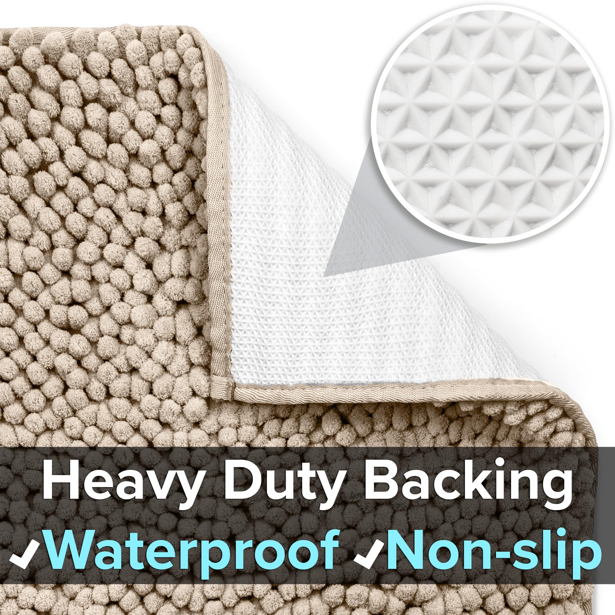 CatGuru Cat Litter Mat medium waterproof back highlights spill protection.