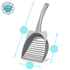 CatGuru litter scoop long-handle reaching corners with minimal bending