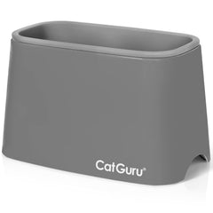 CatGuru Premium Cat Litter Scoop Holder gray front view keeps litter area tidy