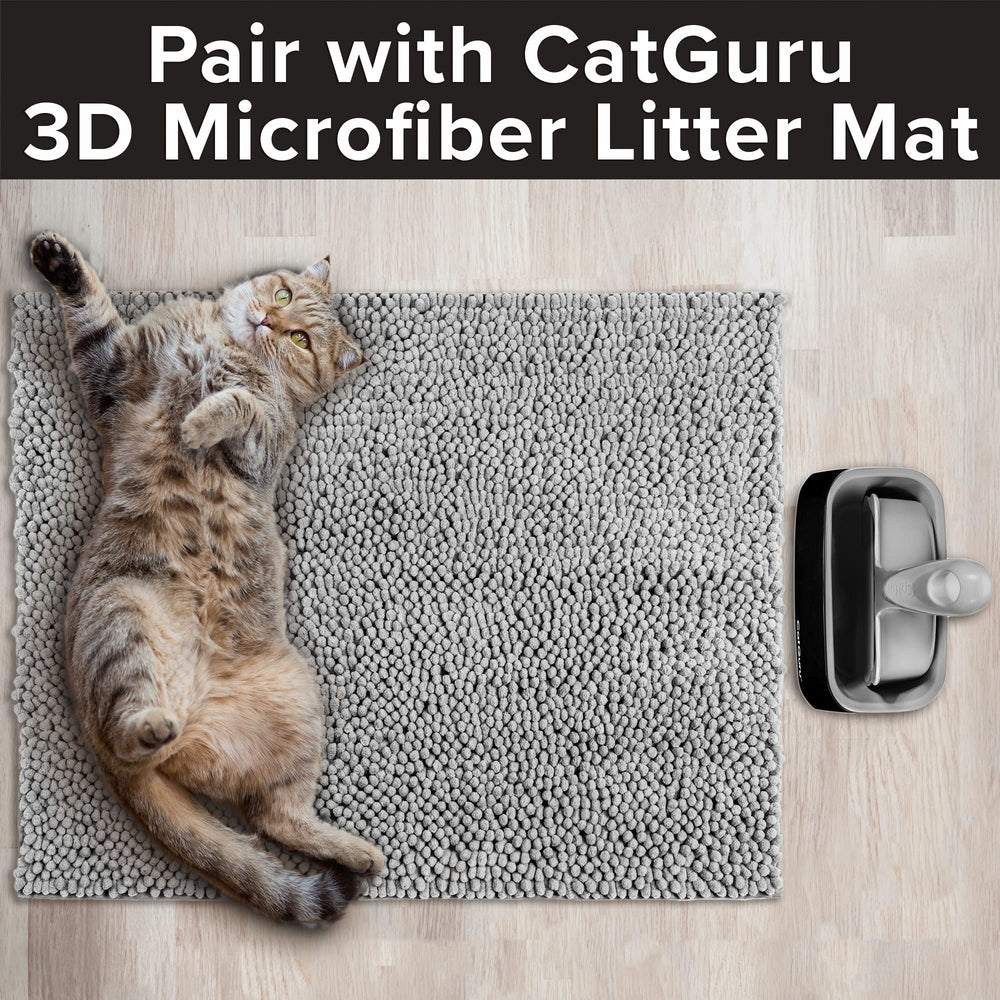 CatGuru premium scoop holder black finish adds aesthetic appeal to your litter area.