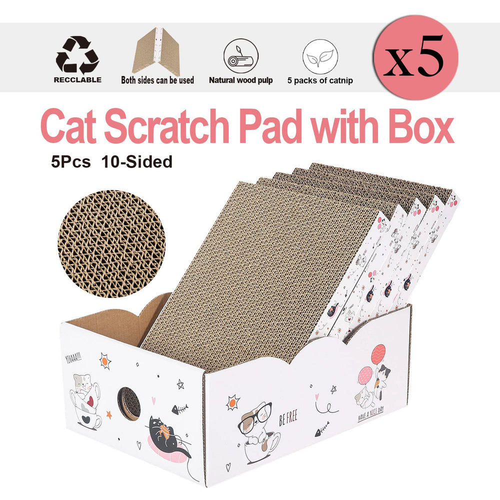 Catinarla catnip included scratch pads attract play and scratching interest.