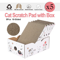 Catinarla catnip included scratch pads attract play and scratching interest.