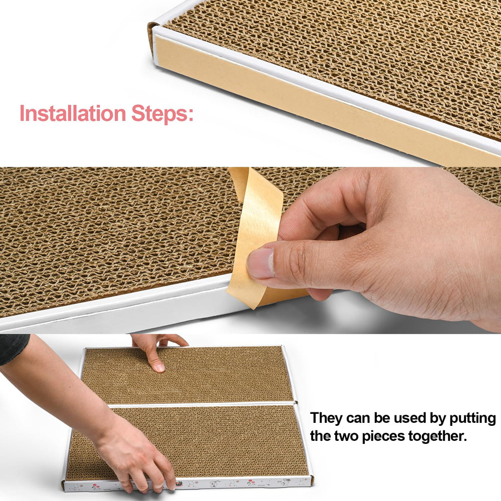 Catinarla catnip-included scratcher entices playful scratching sessions.