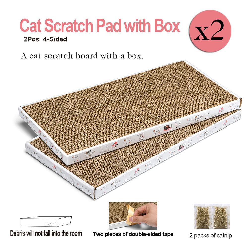 Catinarla corrugated-scratching-pad material is heavy-duty and durable.