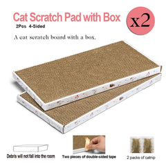 Catinarla corrugated-scratching-pad material is heavy-duty and durable.