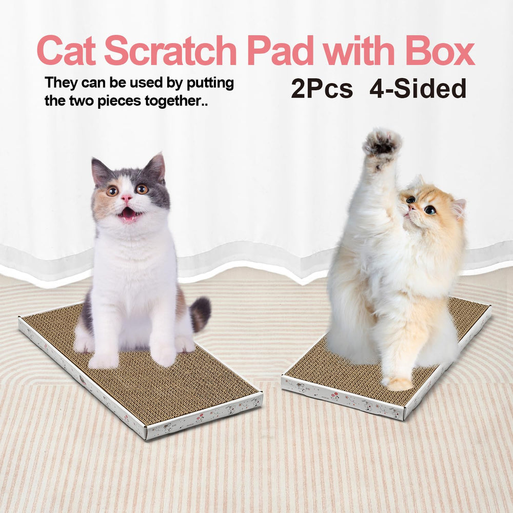 Catinarla pack-two-scratcher-boards provides value for multi-cat homes.