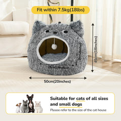 CATISM Cat Bed inside cave highlights private space for restful naps.