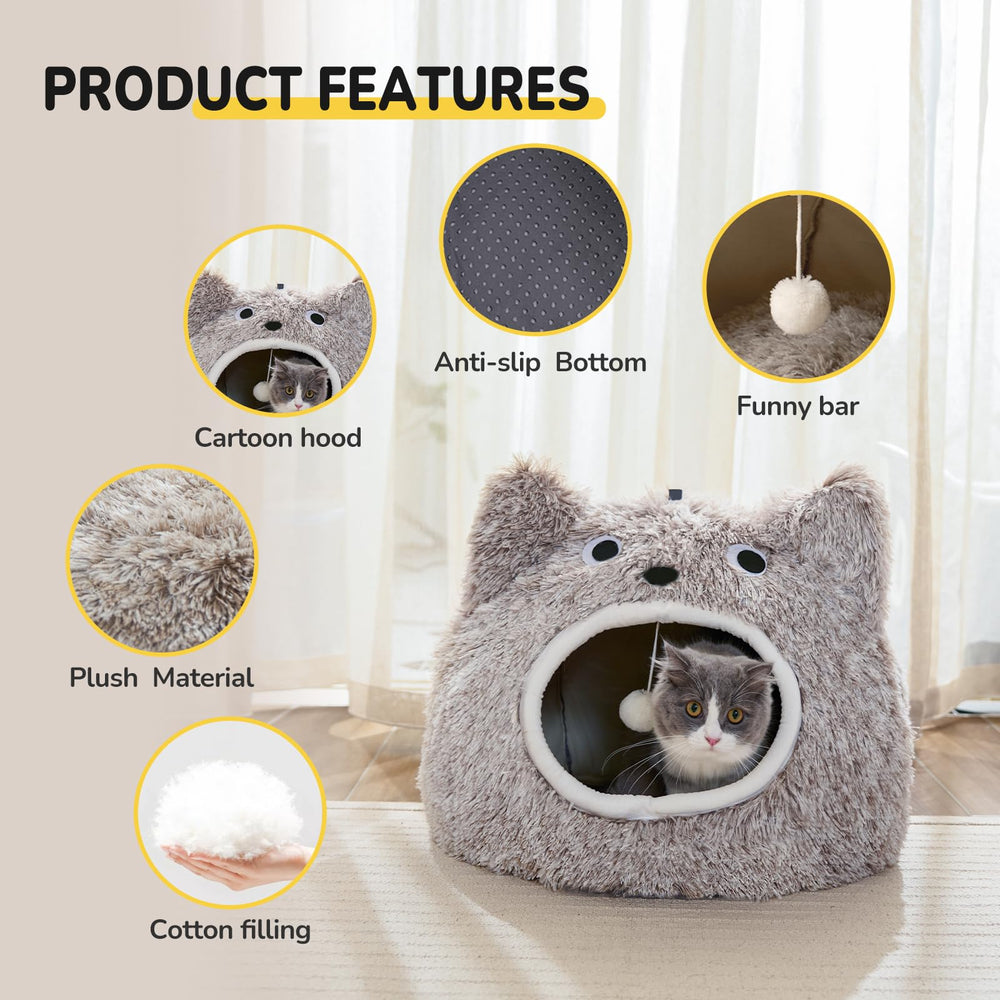 CATISM Cat Bed cushion with zipper—easy-to-clean, reversible cushion.