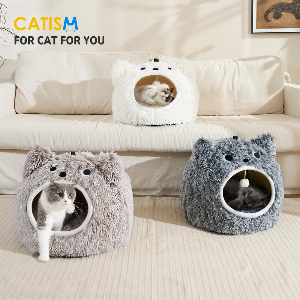 CATISM Cat Bed zippered cushion offers easy removal for year-round comfort.