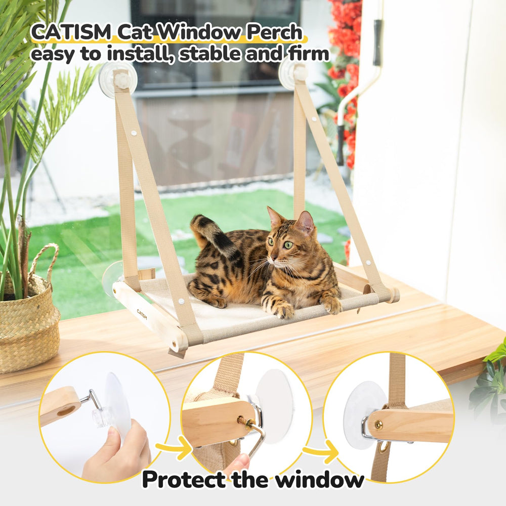 CATISM soft breathable cushion invites cozy sunbathing and relaxed naps.