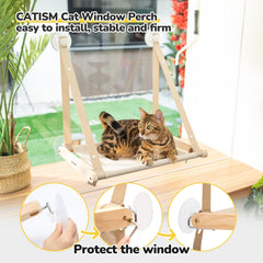 CATISM soft breathable cushion invites cozy sunbathing and relaxed naps.