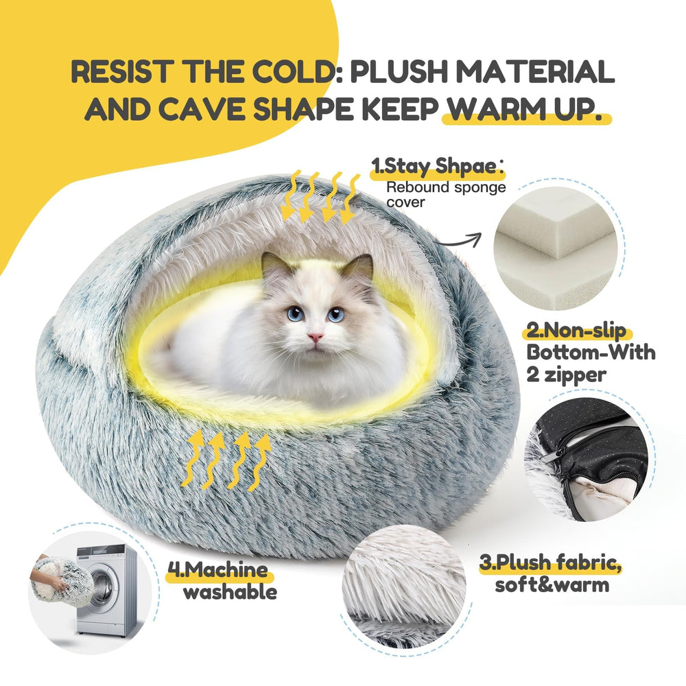 CATISM Cozy Cat Pod 21-inch size fits cats up to 12 pounds