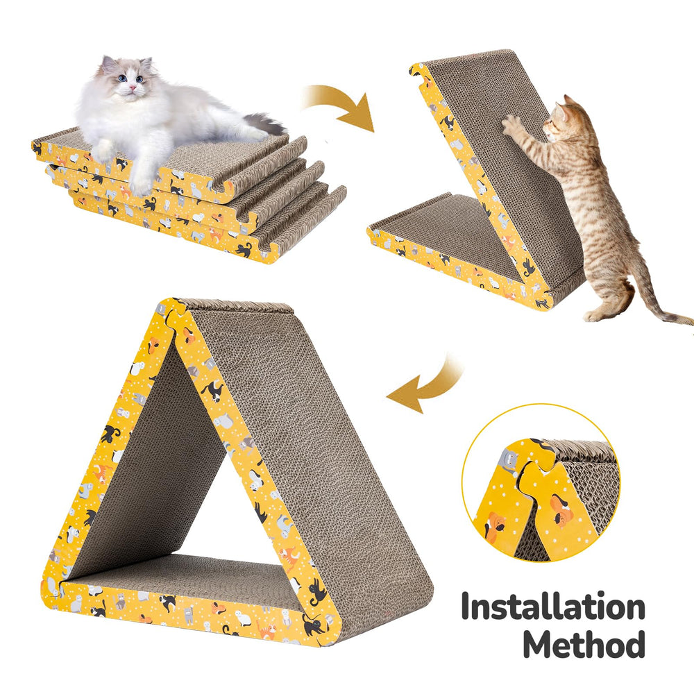 CATISM durable-corrugated-cardboard provides a long-lasting scratching surface.