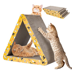 CATISM triangle-scratchboard-assembled offers vertical scratching for indoor cats.
