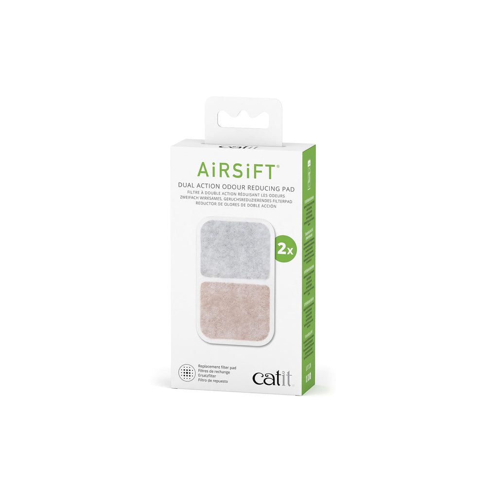 Catit Airsift front view shows quick odor reduction.