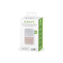 Catit Airsift pad ready for quick install beside the litter box for odor control