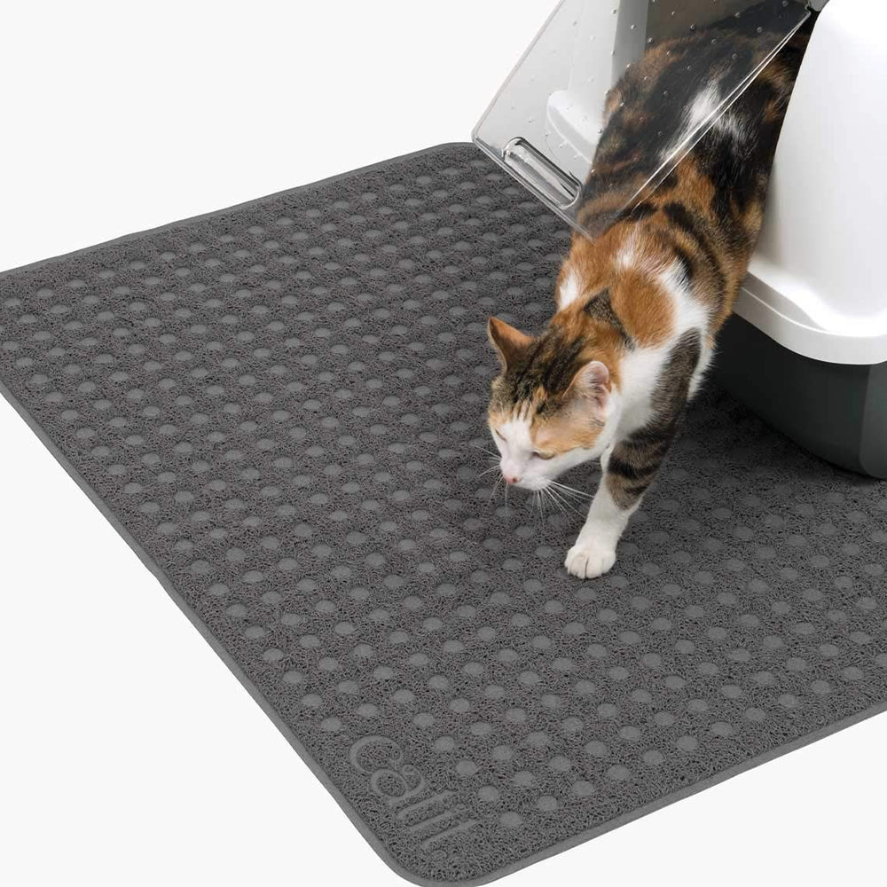 Catit Large Cat Litter Mat in-use setup shows tidy space