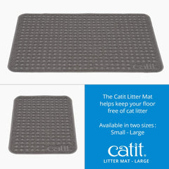Catit Large Cat Litter Mat soft paw surface during use