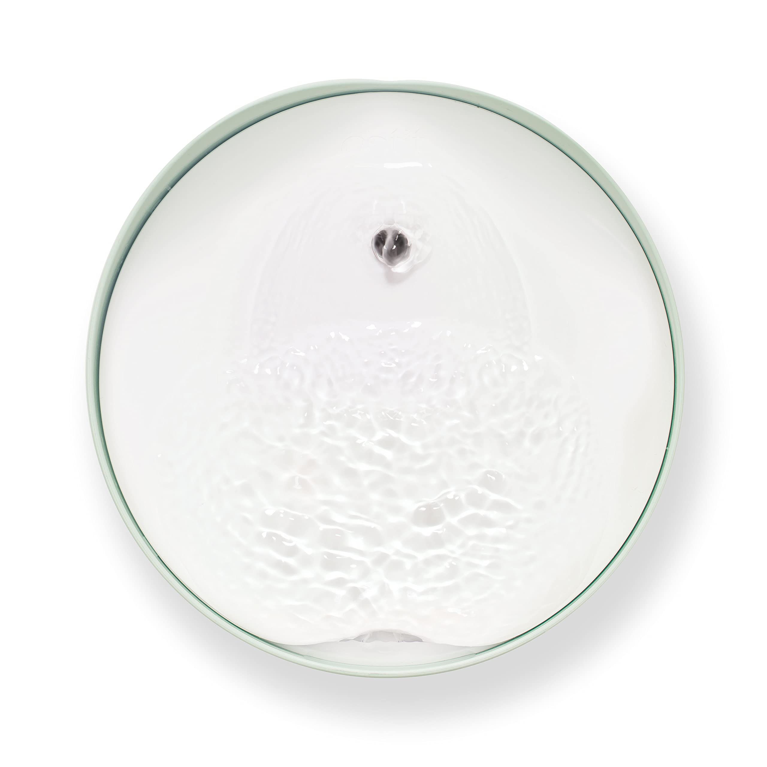Catit PIXI fountain water level window shows remains clearly for easy refills.