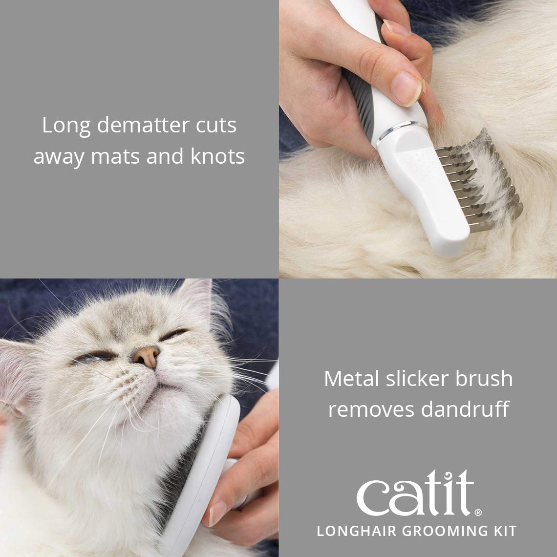 Catit Senses 2.0 curved nail clipper for safe, easy trims