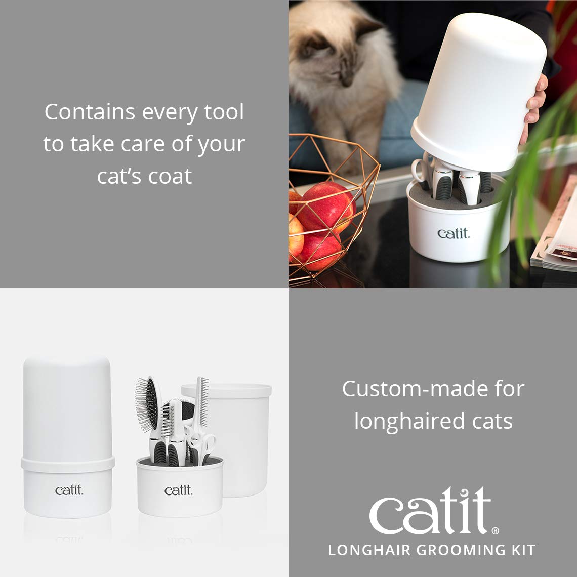 Catit Senses 2.0 dematter tool lifting mats from long fur
