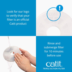 Catit Senses 2.0 fountain ready setup for indoor cats