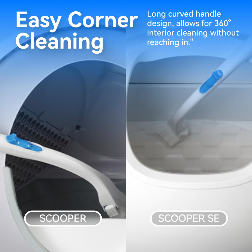 CATLINK Cleaning Brush Set 360 cleaning angle image shows 360° interior reach for corners.