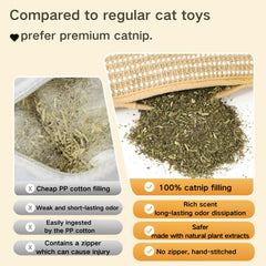 Catnip Toys sisal scratching pad highlighting durable chew-resistant surface protecting furniture