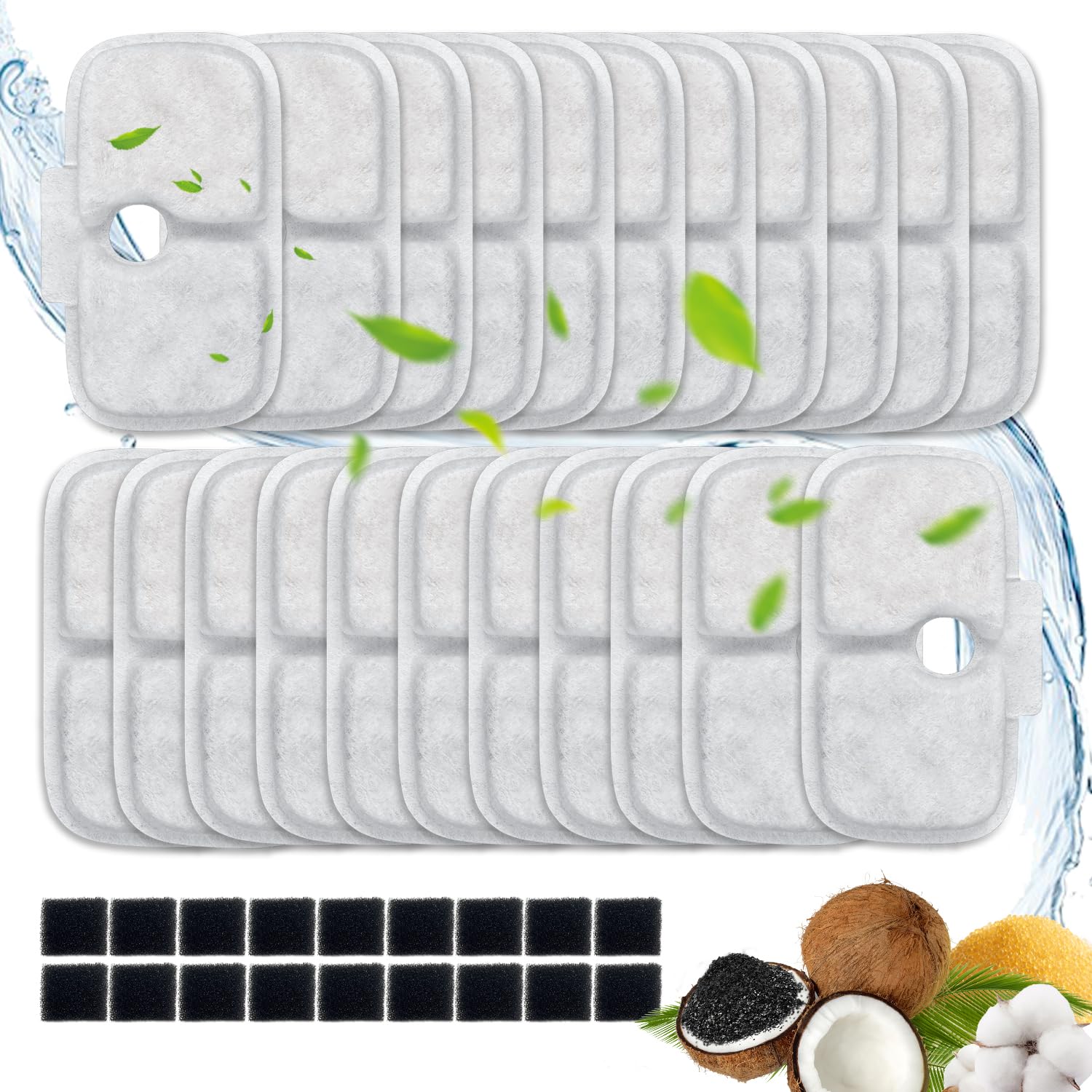 CATOL 40-pack PETLIBRO Dockstream filters for cleaner, fresher water.