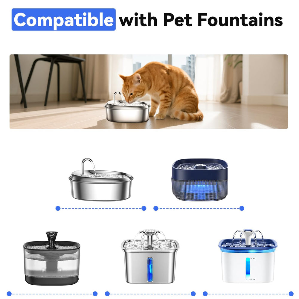 CATOL fountain filter installation enables quick, clean replacement for fresh water.