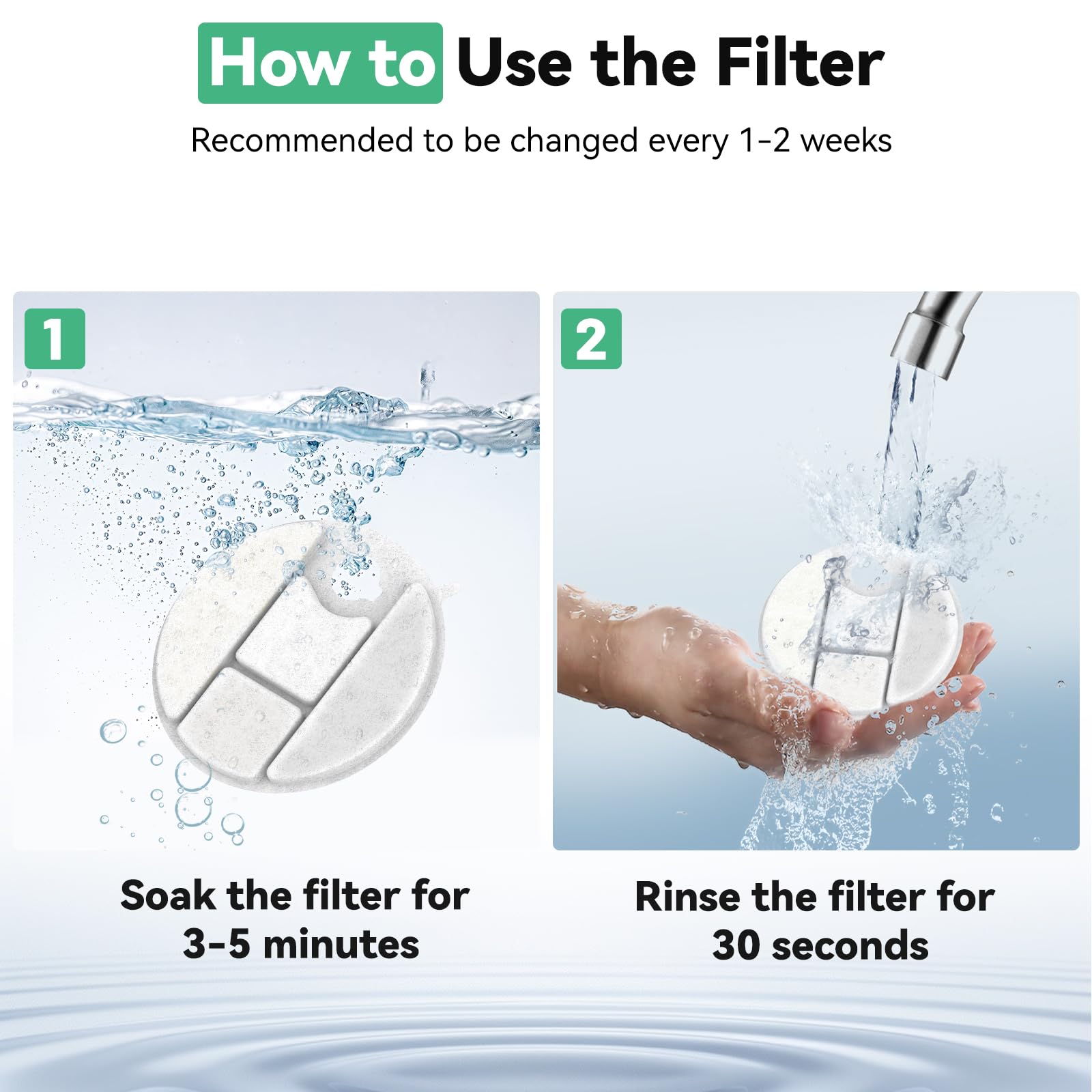 CATOL pre-filter-sponges trap debris for cleaner fountain operation.