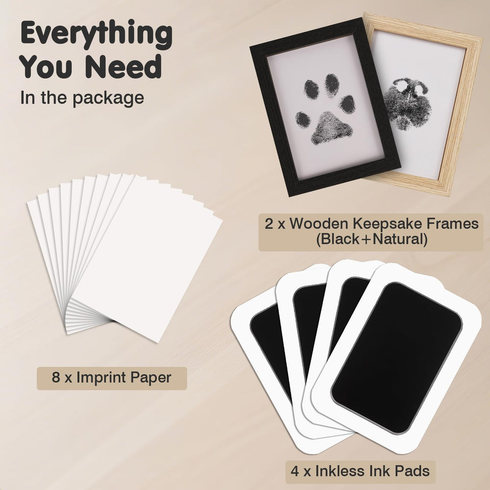 Cat paw print using Catose kit highlights clear impression for pet mementos