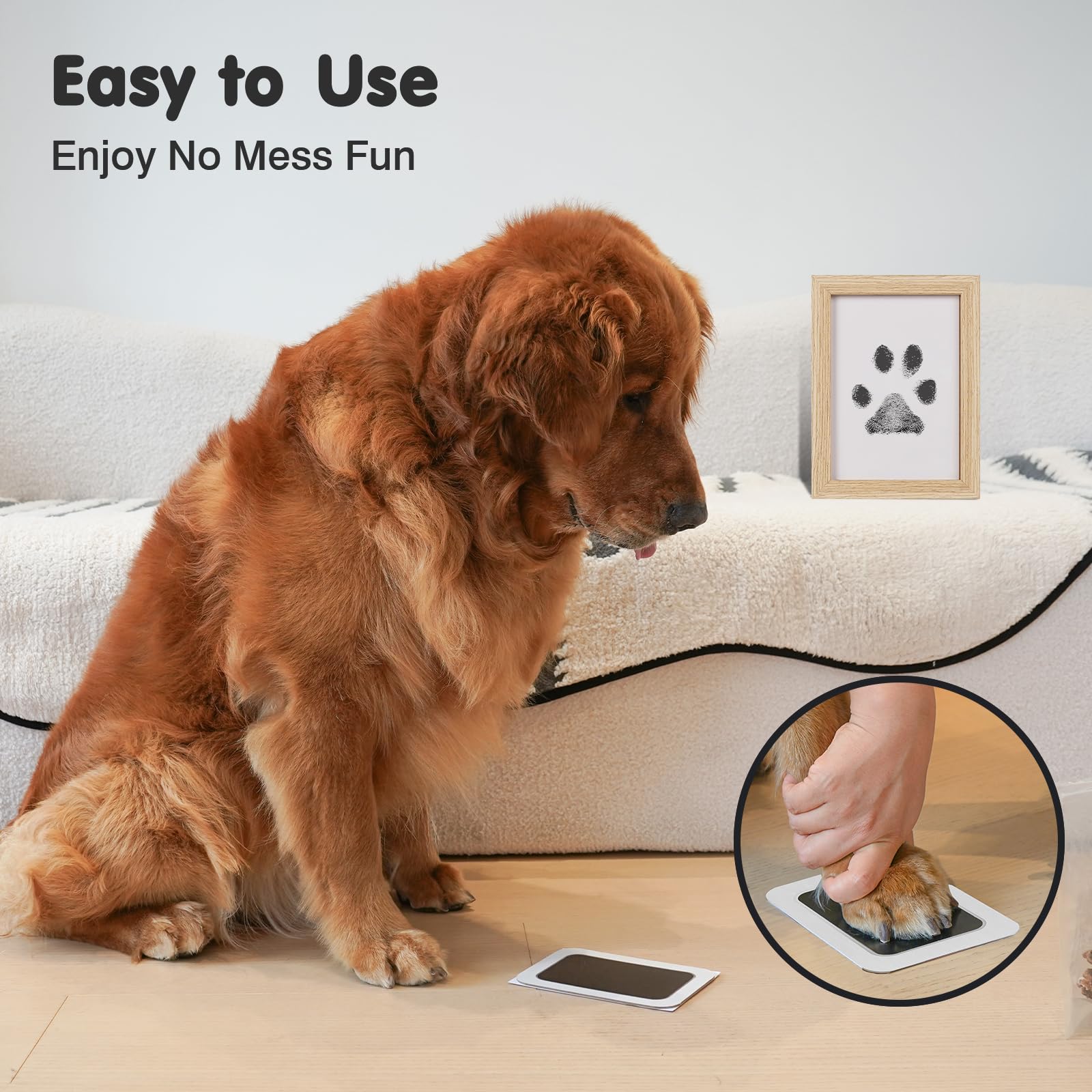 Easy press demonstration shows quick, clean prints without smudges