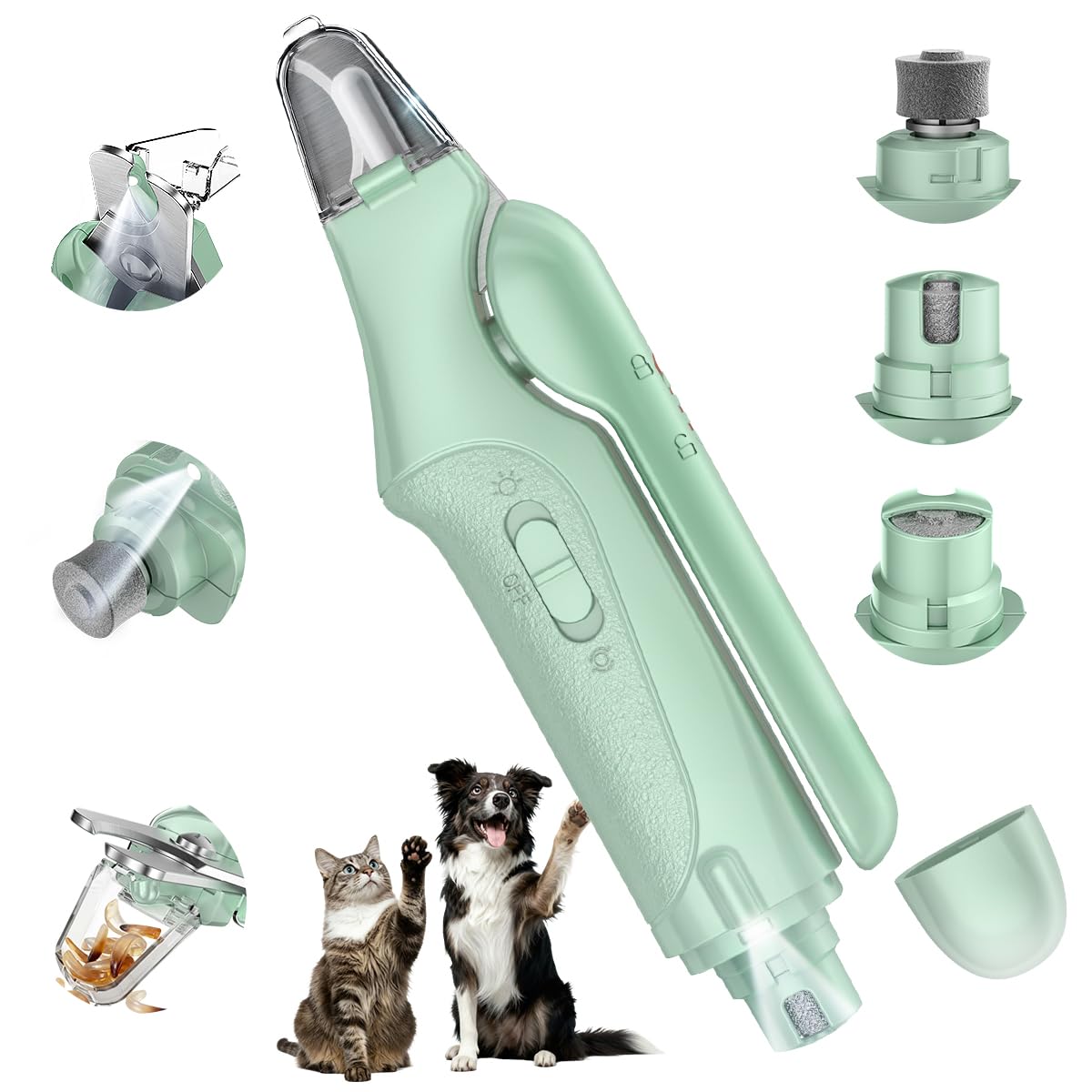 CATPICK 2in1 nail clippers light aids precise trims for pets.