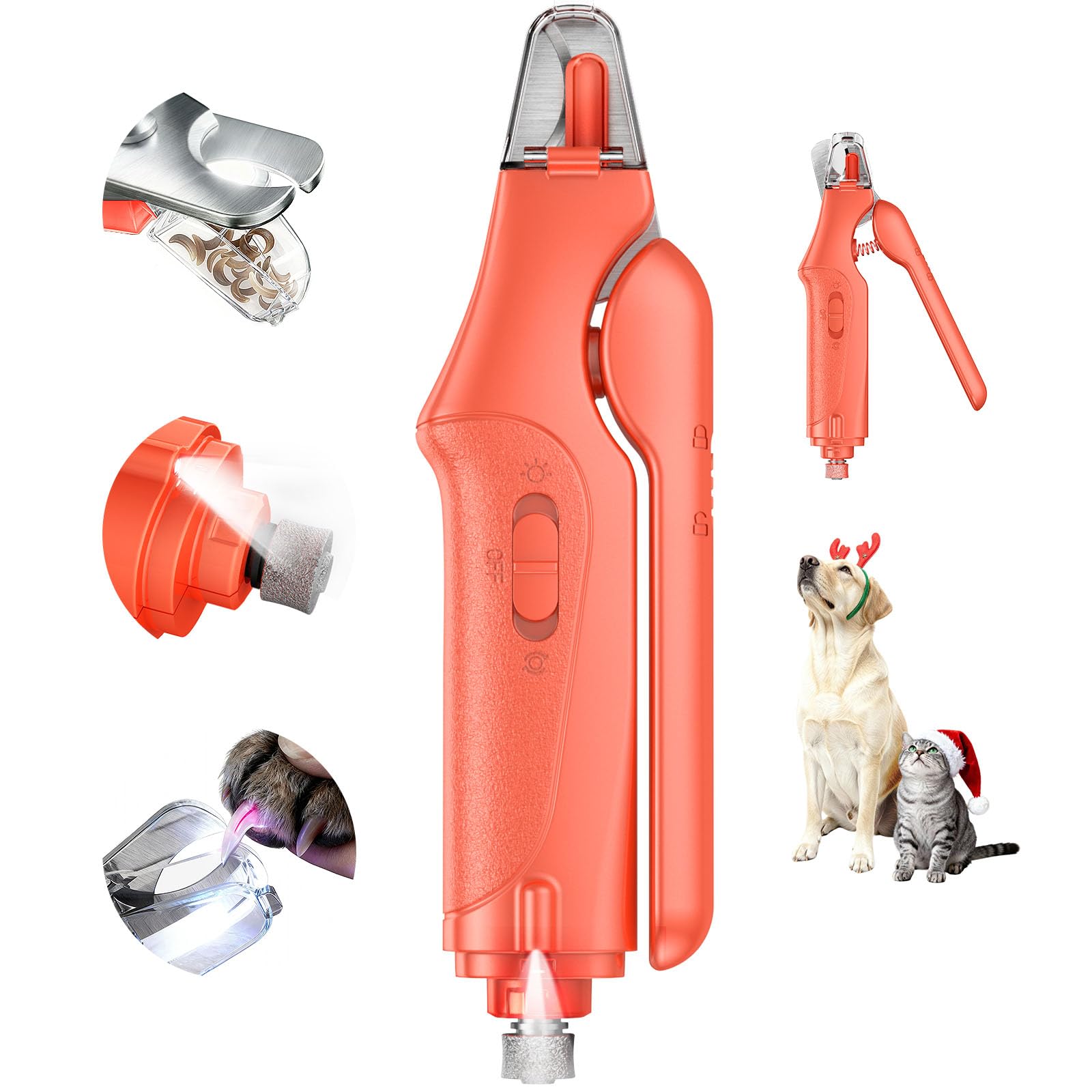 CATPICK 2in1 nail clipper and grinder for precise, safe pet nail care.