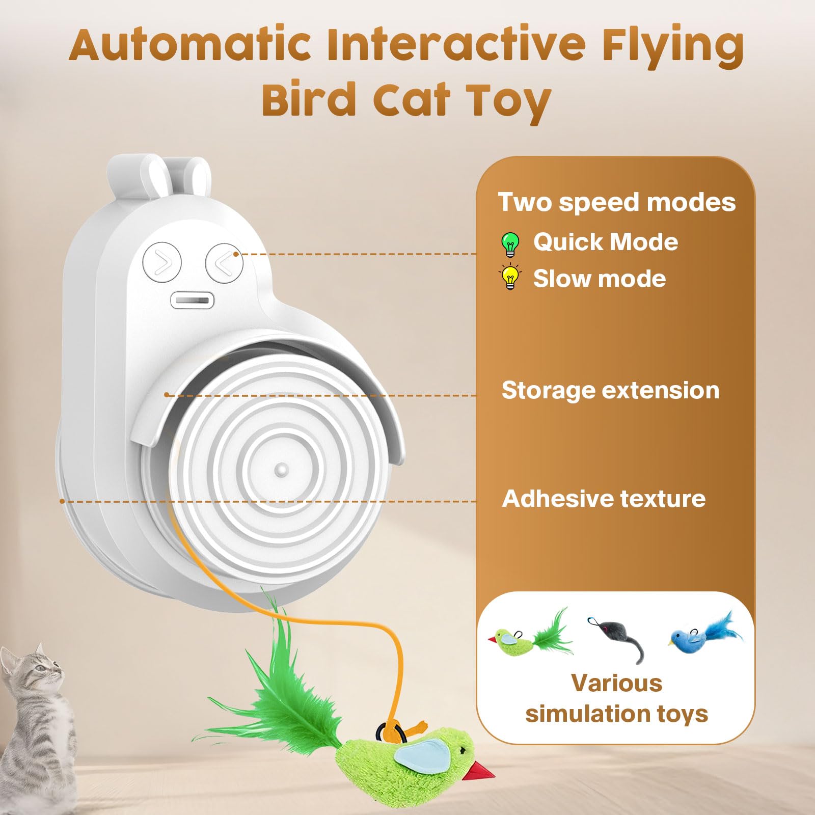Catpick toy adjustable-height cat toy suitable for multi-cat homes