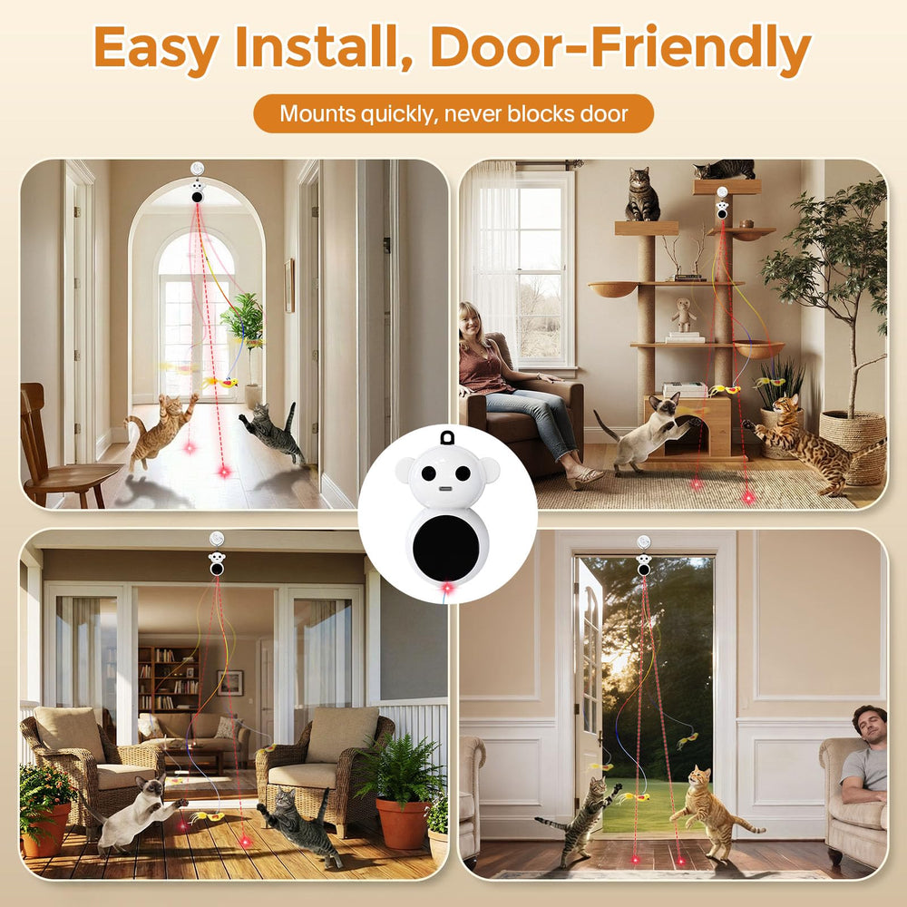 Catpick boredom buster and bonding aid supports solo play and family time.