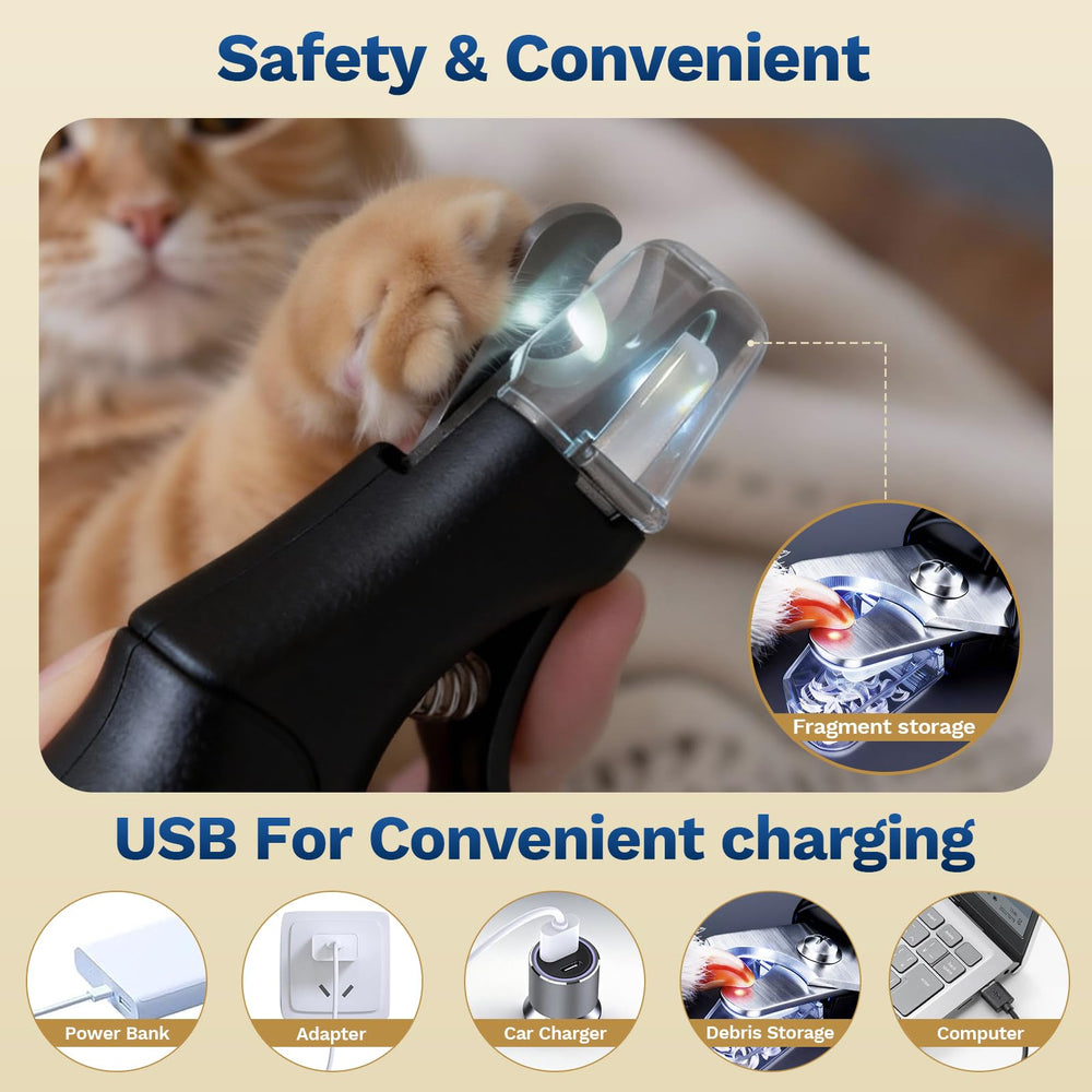Catpick Care cat nail clippers with LED lights for safe trimming