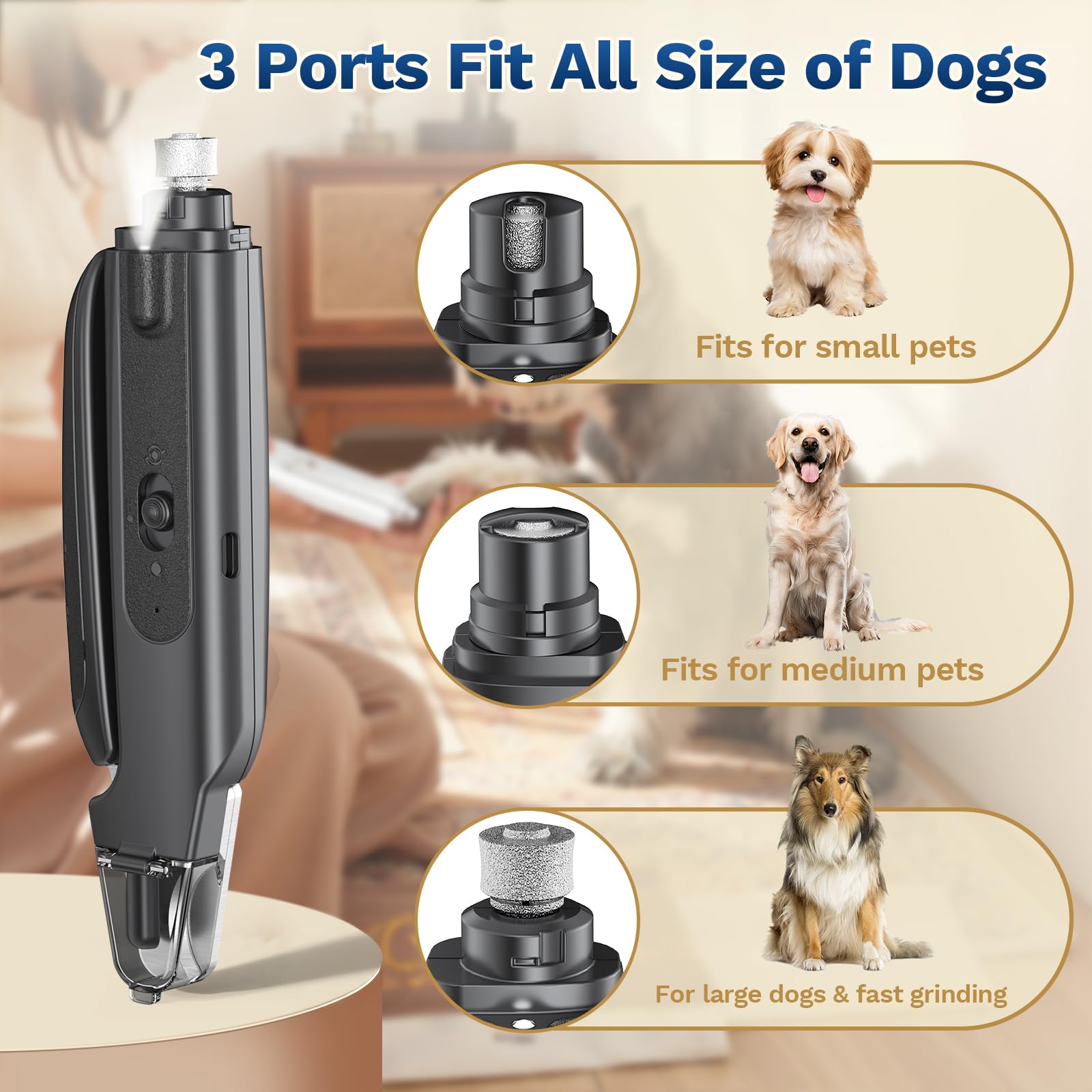Catpick Care ultra-quiet nail trimmer reduces pet stress during grooming