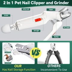 CATPICK cat nail trimmer dust cap keeping debris contained.