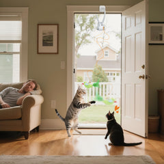 CATPICK cat toy bell accessory engages senses during interactive sessions.