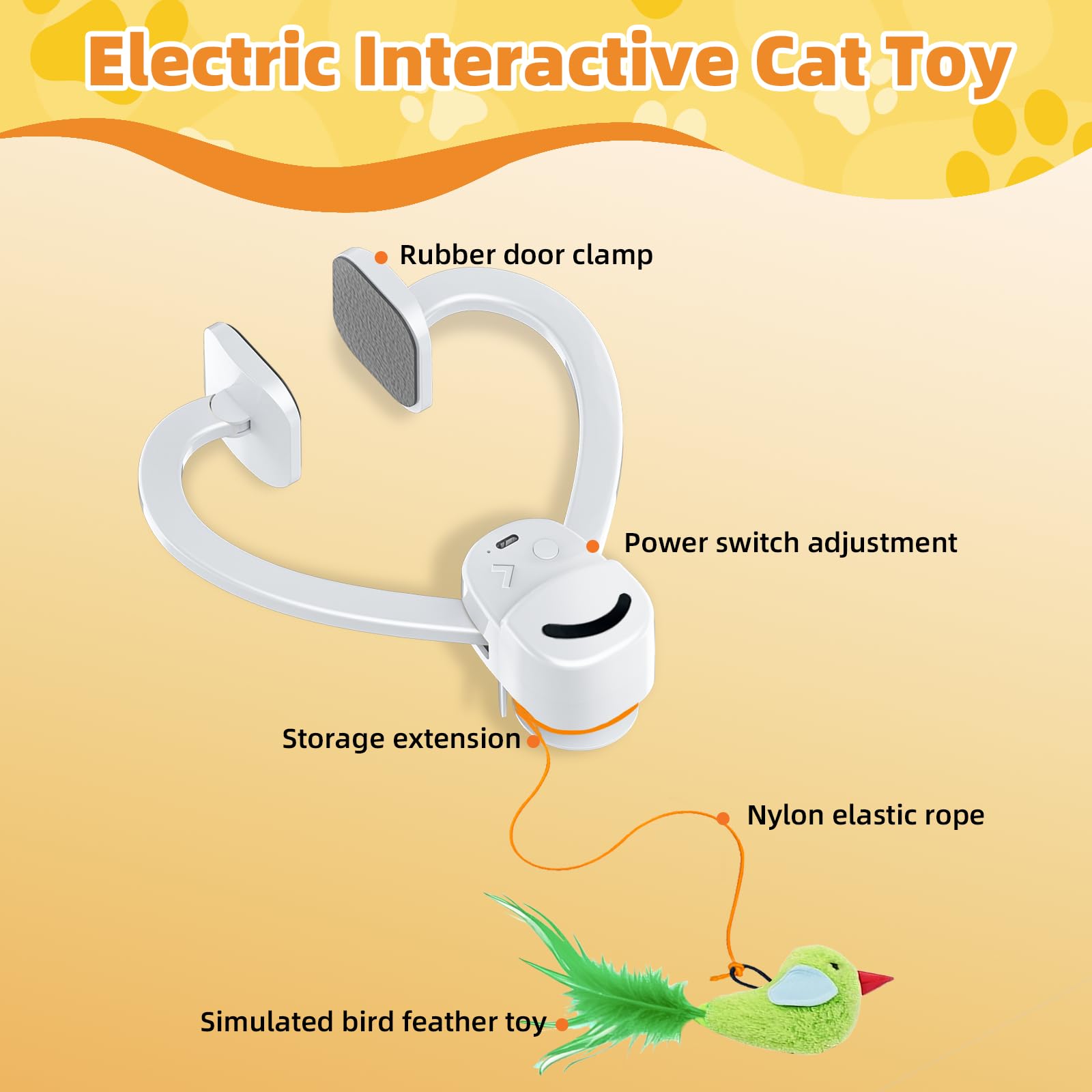 CATPICK color box and manual guide quick setup for door-frame toy.