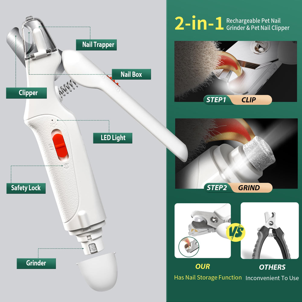 CATPICK dog nail clippers grinder closeup for safe nail care.