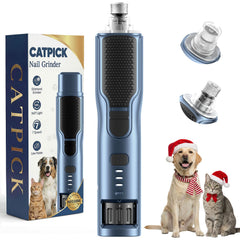 CATPICK dog nail grinder with 7-speed settings for customized at-home grooming.