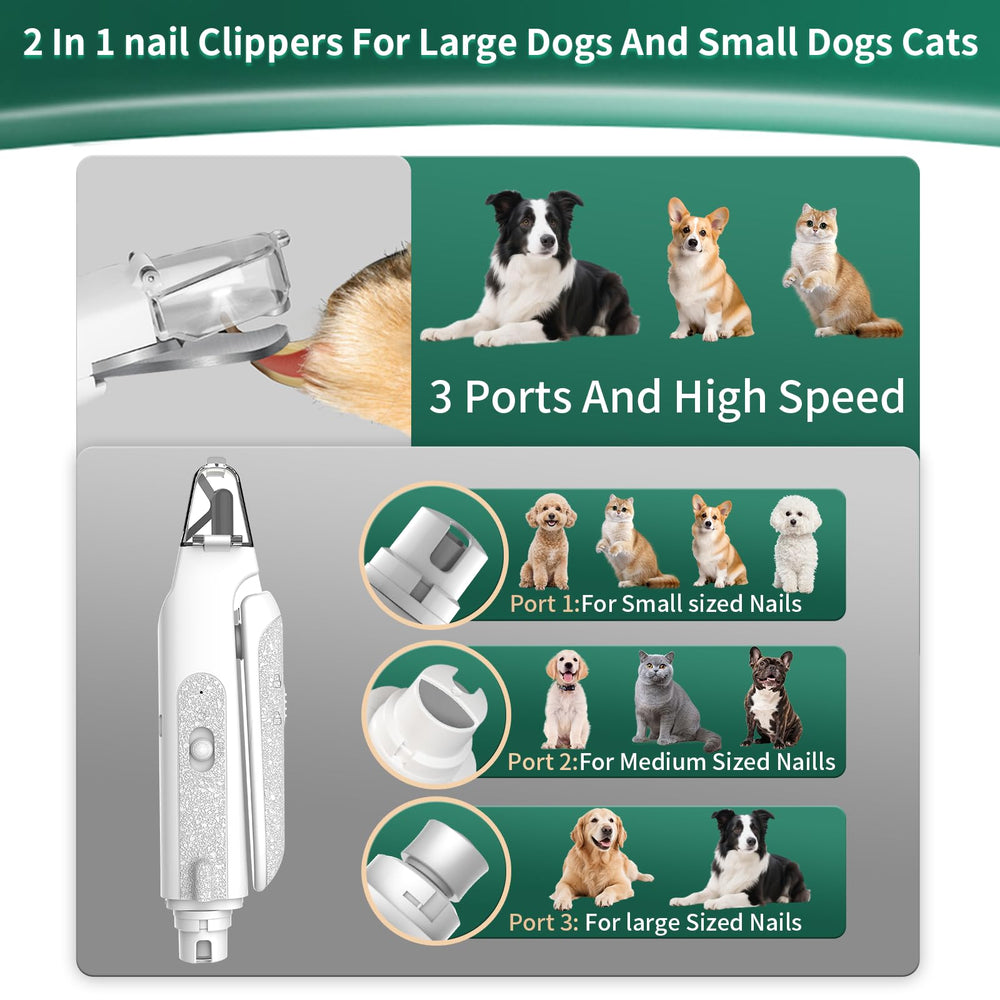 CATPICK dog nail trimmer with LED light supports safe, accurate trims.